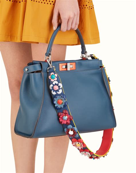 fendi flower bag strap|fendi adjustable strap handbags.